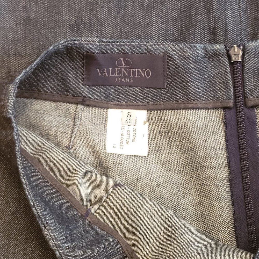 Vintage Valentino Denim Jean Skirt